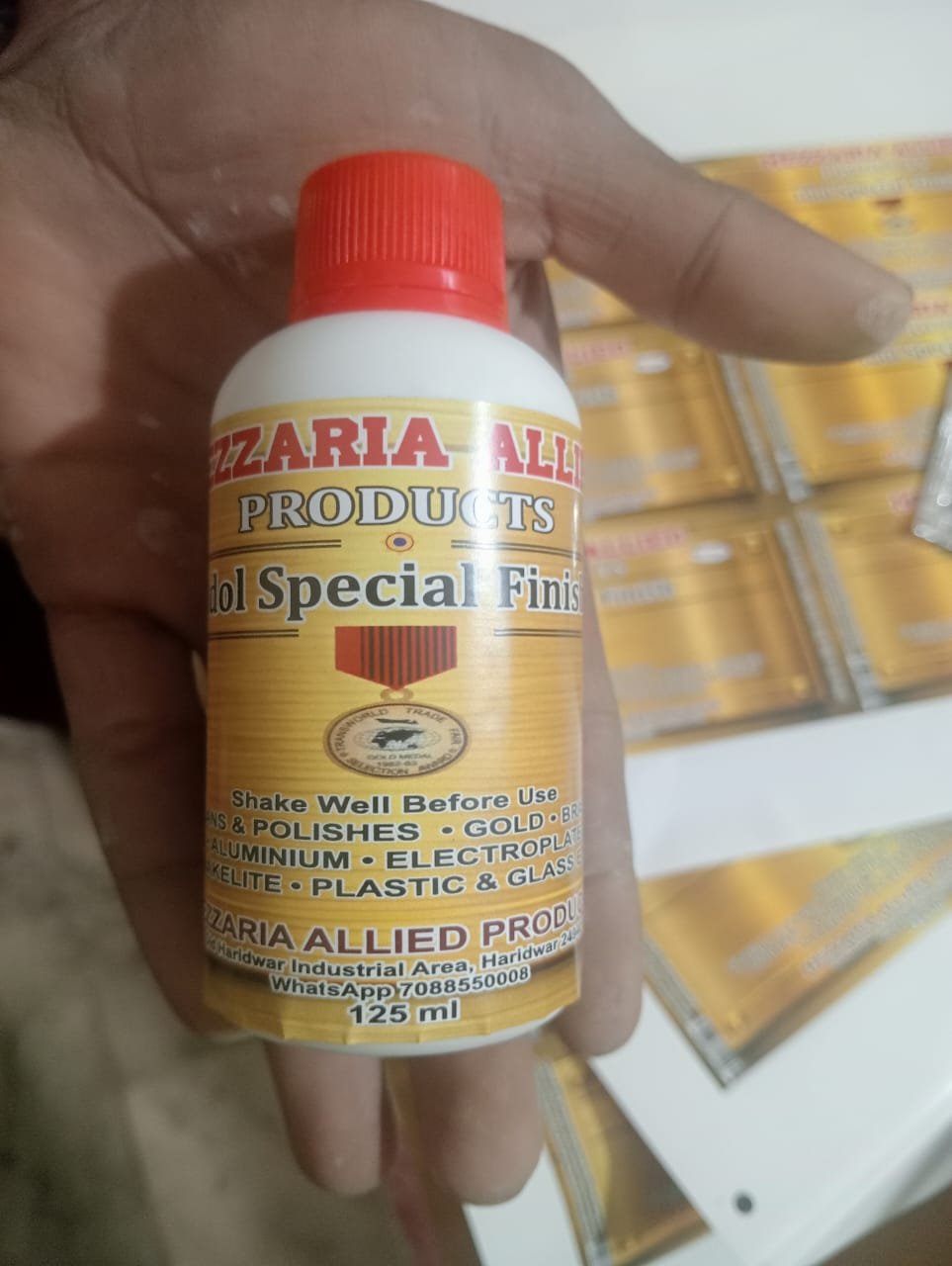 Mezzaria Allied Products – Multipurpose Liquid Polish Liquid brass silver polish cleaner without metal loss (Brass, Copper, sterling silver, aluminum, stainless steel and gold)