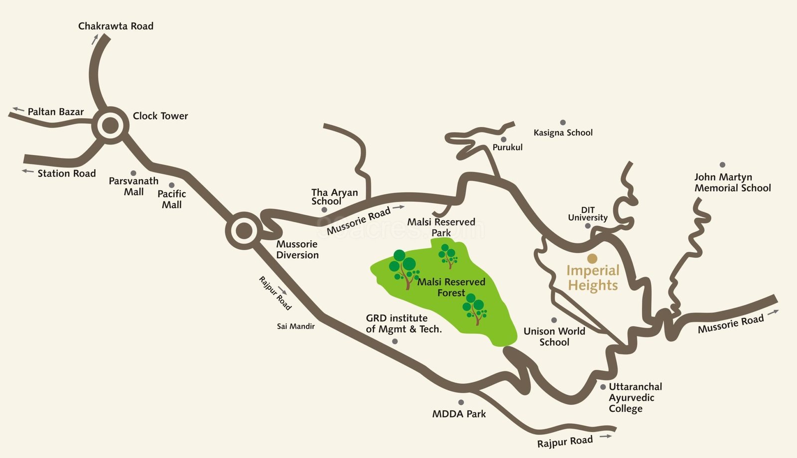 Flats for Sale in Lamane Imperial Heights Mussoorie Road, Dehradun