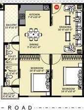 1BHK 1Bath Flat/Apartment for Rent in Imperial Heights, Mussoorie Road, Dehradun, Uttarakhand