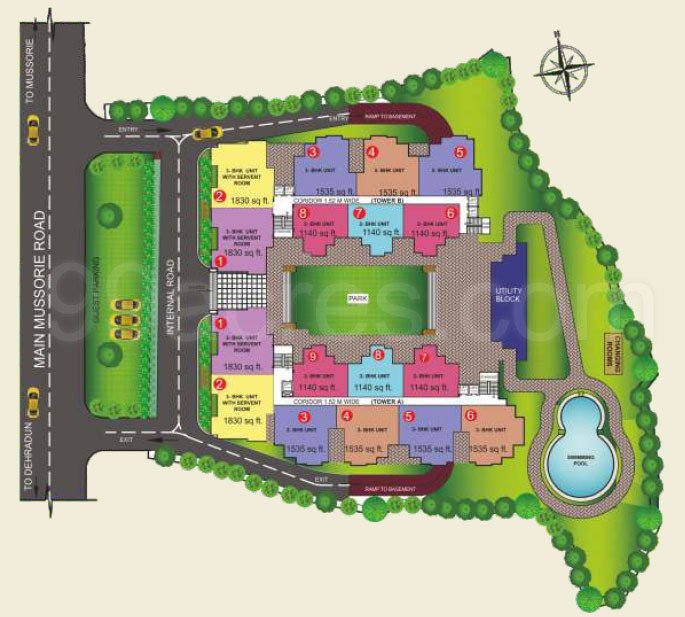 Flats for Sale in Earthcon Mega County Mussoorie Road, Dehradun