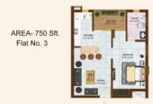 1BHK 1Bath Flat/Apartment for Rent in Imperial Heights, Mussoorie Road, Dehradun, Uttarakhand