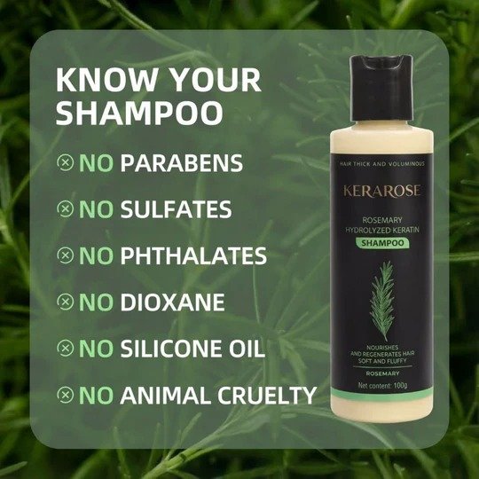 kerarose rosemary shampoo for hair growth